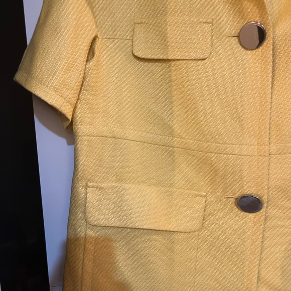 Yellow dress coat size 14.Brand is perse - Picture 3 of 4